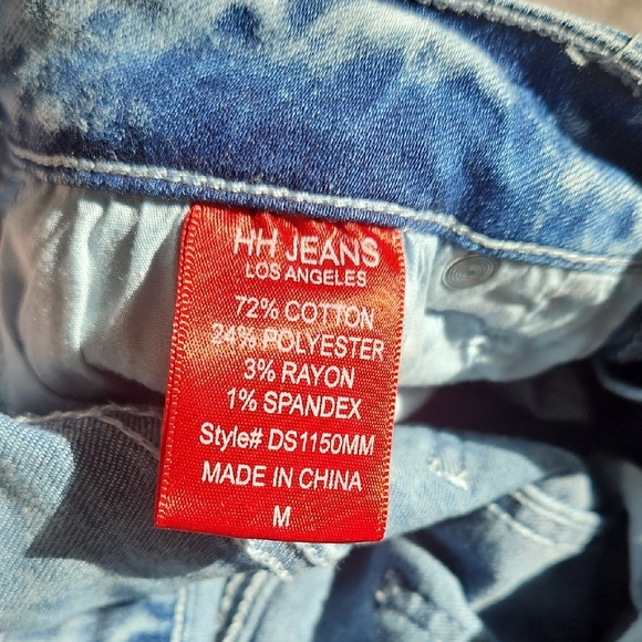 HH Jeans Los Angeles Sky Blue Denim Mini Skirt - Picture 3 of 6